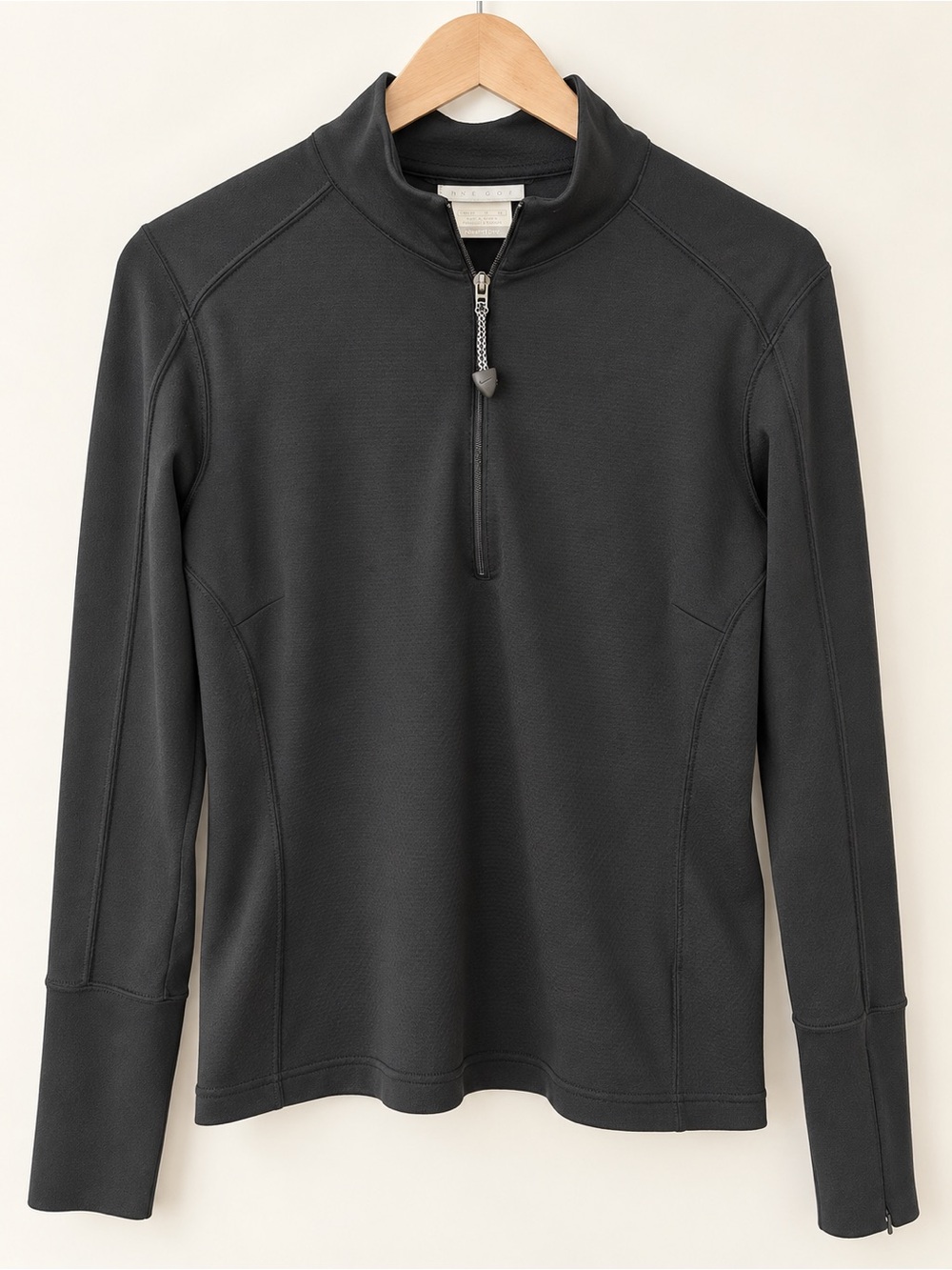 Nike Golf NikeFIT Dry Women’s Black Quarter Zip Performance Top Size M
